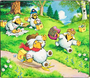 JESÚS MONTERDE BLASCO (1919 - 1995) Group of 2 illustrations for The Wombles.